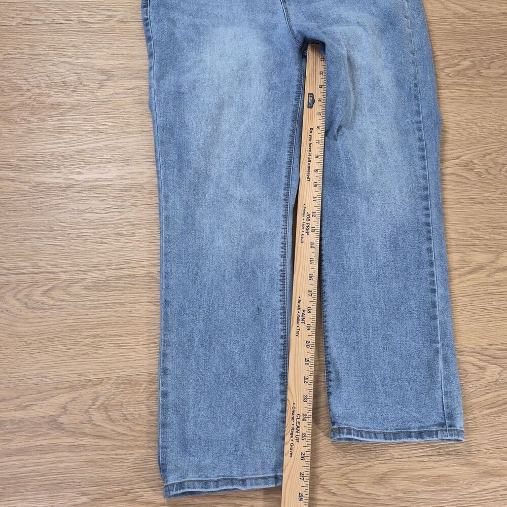 Curve Appeal Jeans 14/32 Womens Mid-Rise Relaxed Fit Blue Denim Pants 32x28 - Picture 7 of 11